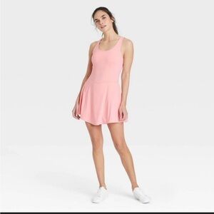 Joylab Women's Knit Lace Up Detail Active Dress